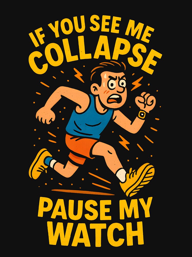 Funny Running Shirt – “Running Run” Quote Tee for Runners, Marathon Training & Fitness Gifts by Shearfuse