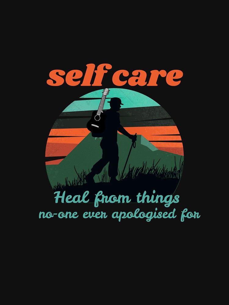 Mental Health Self Care Guitar Therapy by TrilbyTeeShop T-Shirts, Hoodie, Sweatshirt | BlankRebels.com (Image 3)