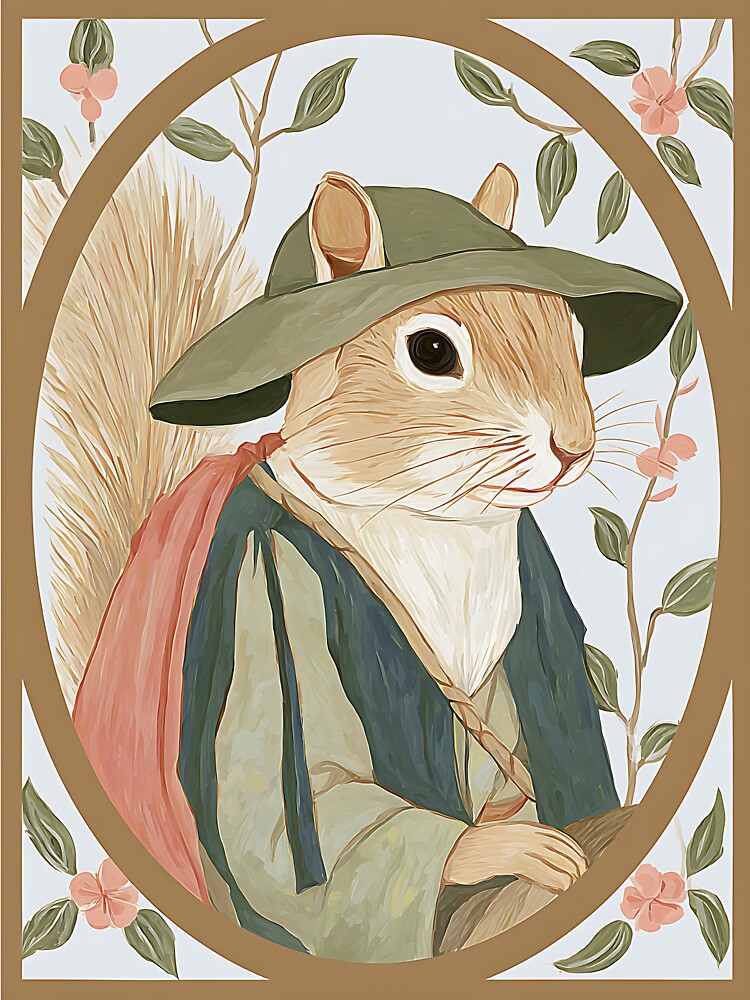 Charming Cottagecore Squirrel by bapupa T-Shirts, Hoodie, Sweatshirt | BlankRebels.com (Image 3)