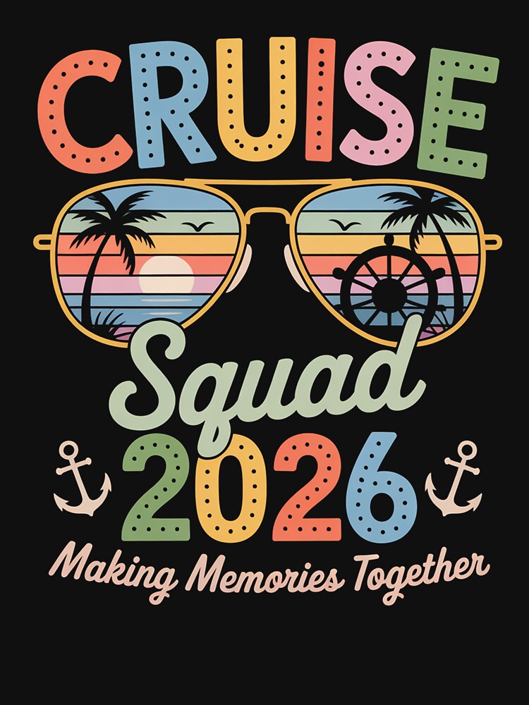 Cruise Squad 2026 Family Group Matching Summer Vacation by DianaStantzo T-Shirts, Hoodie, Sweatshirt (Image 3)
