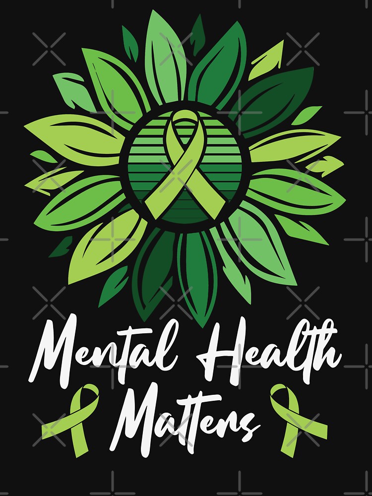 Mental Health Matters Mental Health Awareness by AboveTheVillage T-Shirts, Hoodie, Sweatshirt | BlankRebels.com (Image 3)