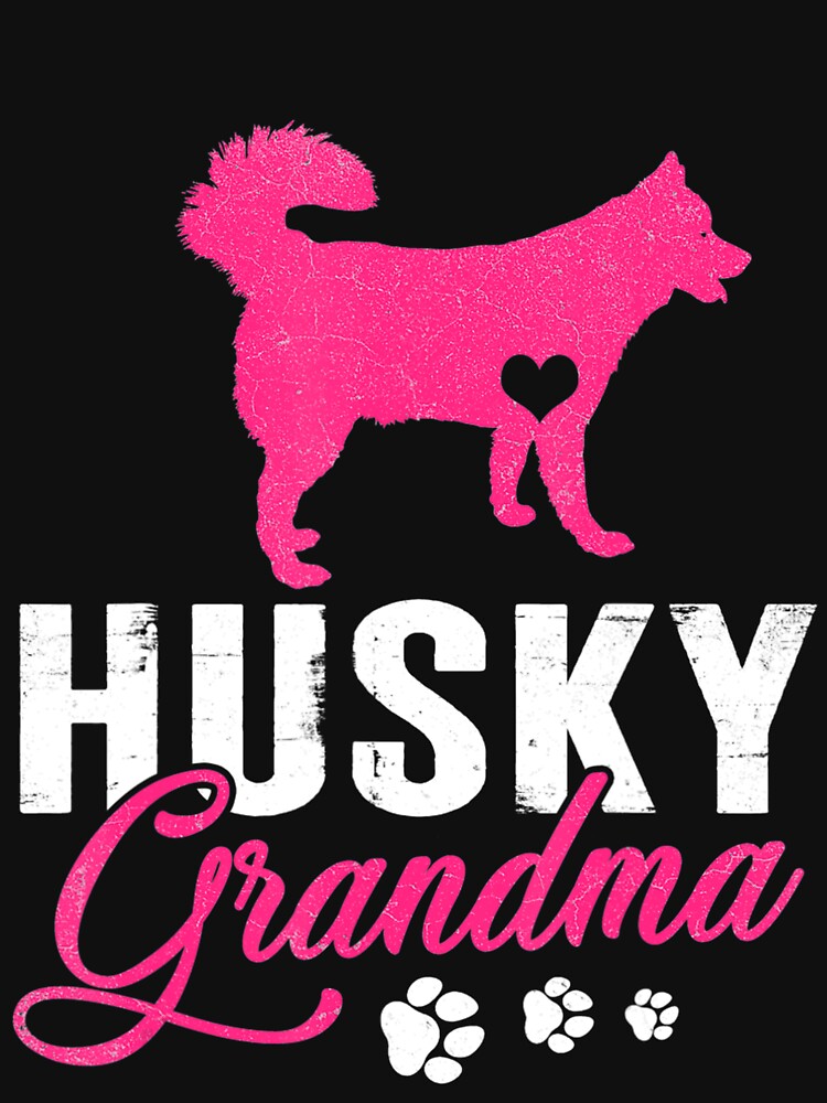 Husky Grandma Vintage Cute Paw Dog Lovers by vandanle098 T-Shirts, Hoodie, Sweatshirt | BlankRebels.com (Image 3)