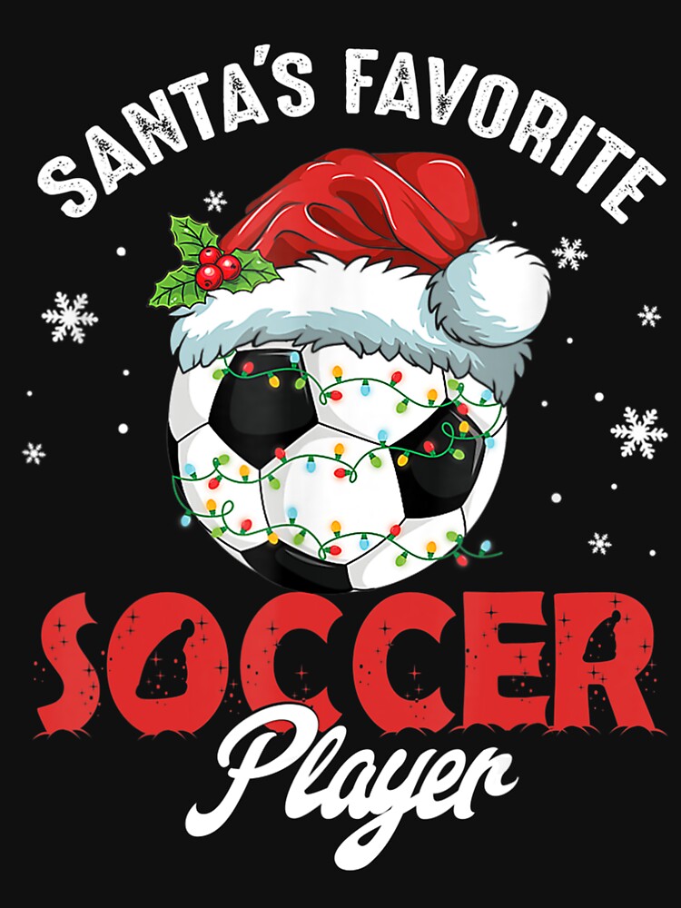 Funny Santa's Favorite Soccer Player Christmas Pajama New by AveBeacon