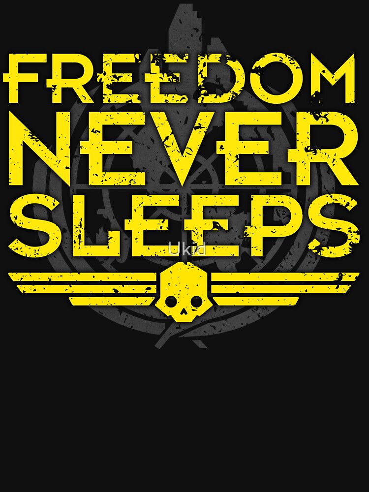 Freedom Never Sleeps (Battle Worn) by Ukid T-Shirts, Hoodie, Sweatshirt | BlankRebels.com (Image 3)