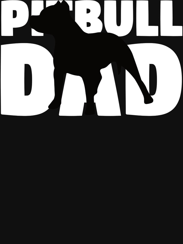 Pitbull Dad Hoodie Dog Father Pitbull Gift by SharonArtStudio
