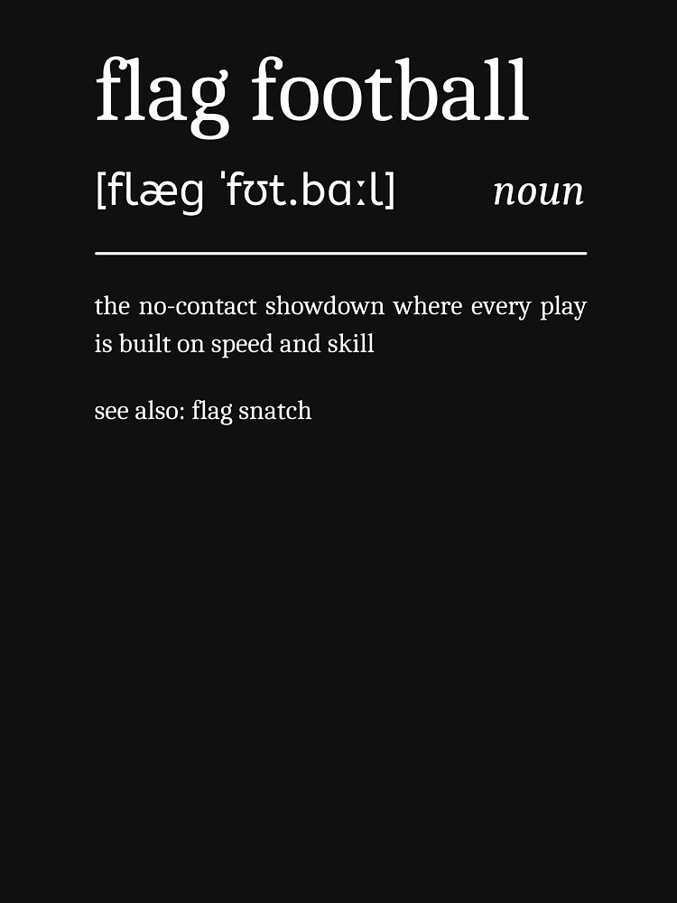 Flag Football Definition Funny Motivational Flag Football Dictionary by StrideSuccess T-Shirts, Hoodie, Sweatshirt (Image 3)