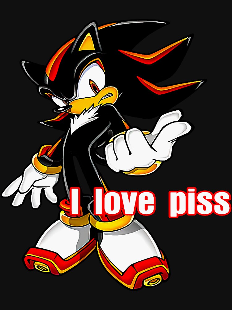 Shadow The Hedgehog I Love Piss Classic T-Shirt by sueowpekri