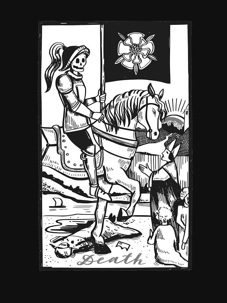 Vintage Death Tarot Old Tarot Cards XIII by enjoytheshirt T-Shirts, Hoodie, Sweatshirt | BlankRebels.com (Image 3)