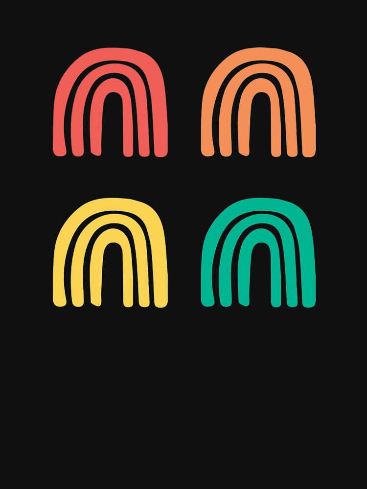 Multi Color Boho Rainbows Sticker Pack by HandCraftedArt T-Shirts, Hoodie, Sweatshirt | BlankRebels.com (Image 3)