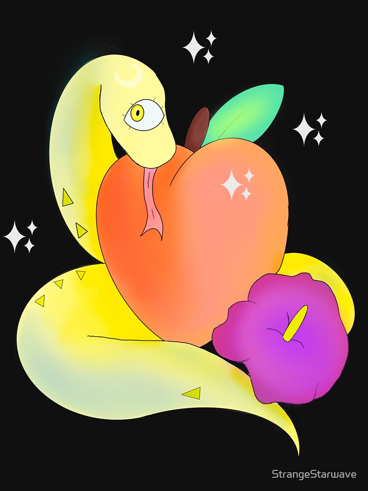 one eye'd snake peach flower by StrangeStarwave T-Shirts, Hoodie, Sweatshirt | BlankRebels.com (Image 3)