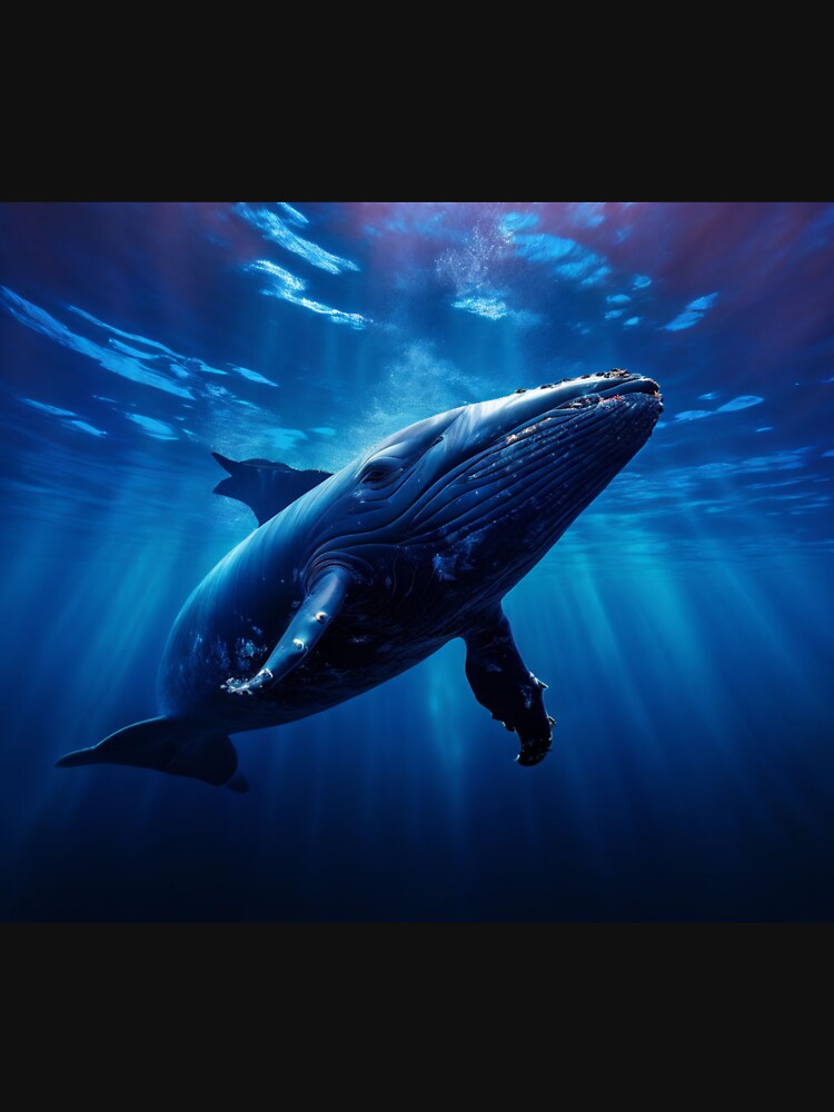 The blue whale, the giant of the seas by Collection de trésors T-Shirts, Hoodie, Sweatshirt | BlankRebels.com (Image 3)