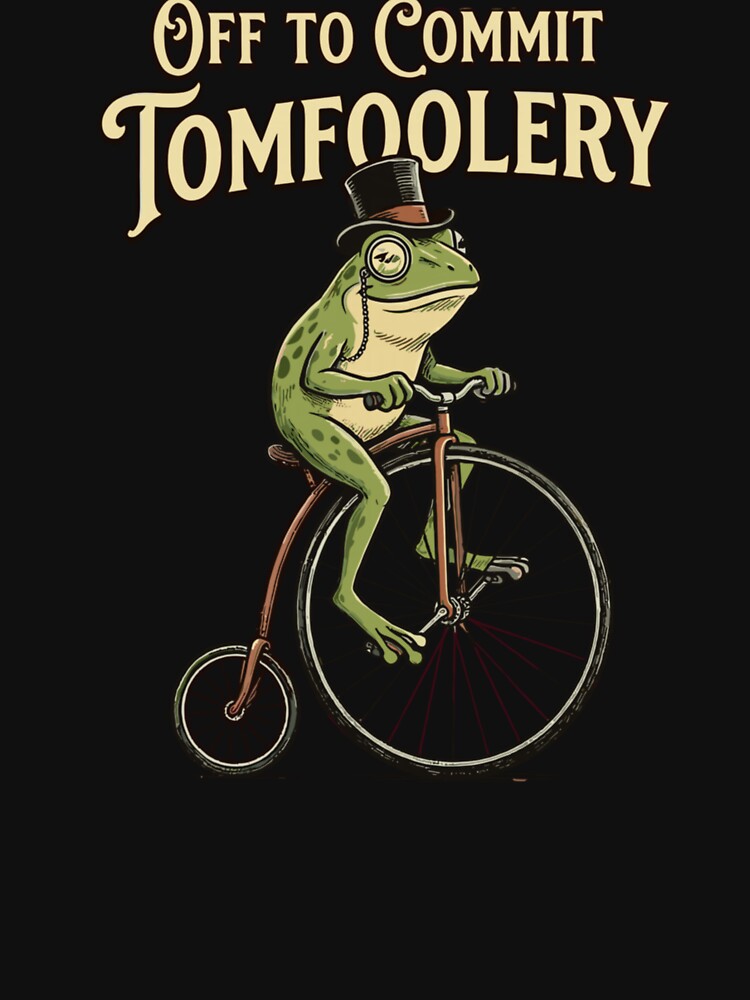 Off To Commit Tomfoolery Funny Cottagecore Frog by krystalRomanart T-Shirts, Hoodie, Sweatshirt | BlankRebels.com (Image 3)