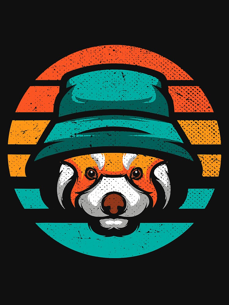 Retro Forest Animal Wildlife Red Panda by BundlerVq T-Shirts, Hoodie, Sweatshirt | BlankRebels.com (Image 3)