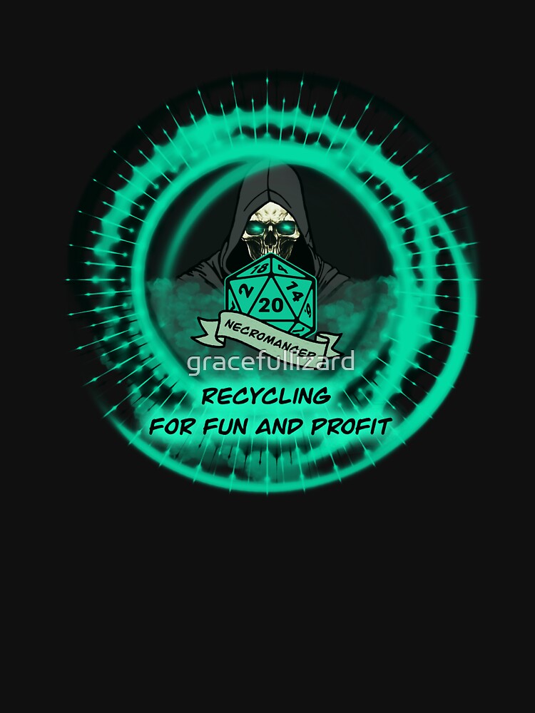 Necromancer - D20 by gracefullizard T-Shirts, Hoodie, Sweatshirt | BlankRebels.com (Image 3)