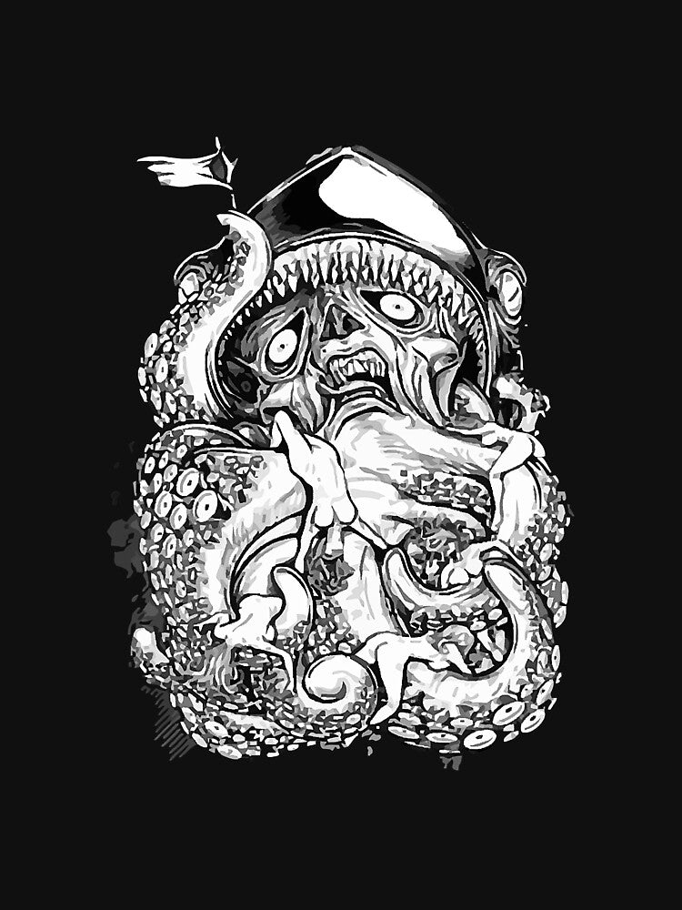 Octopus Halloween Dark Grunge Goth by BundlerVq T-Shirts, Hoodie, Sweatshirt | BlankRebels.com (Image 3)