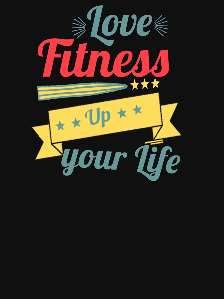 Love Fitness Up Your Life Sports/Gym Gift T-shirt by OmegaTees Hoodie, Sweatshirt | BlankRebels.com (Image 3)