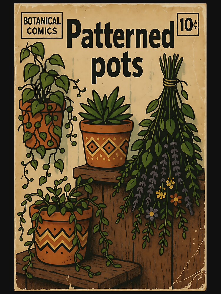 Botanical Bohemian: Patterned Pots by bapupa T-Shirts, Hoodie, Sweatshirt | BlankRebels.com (Image 3)