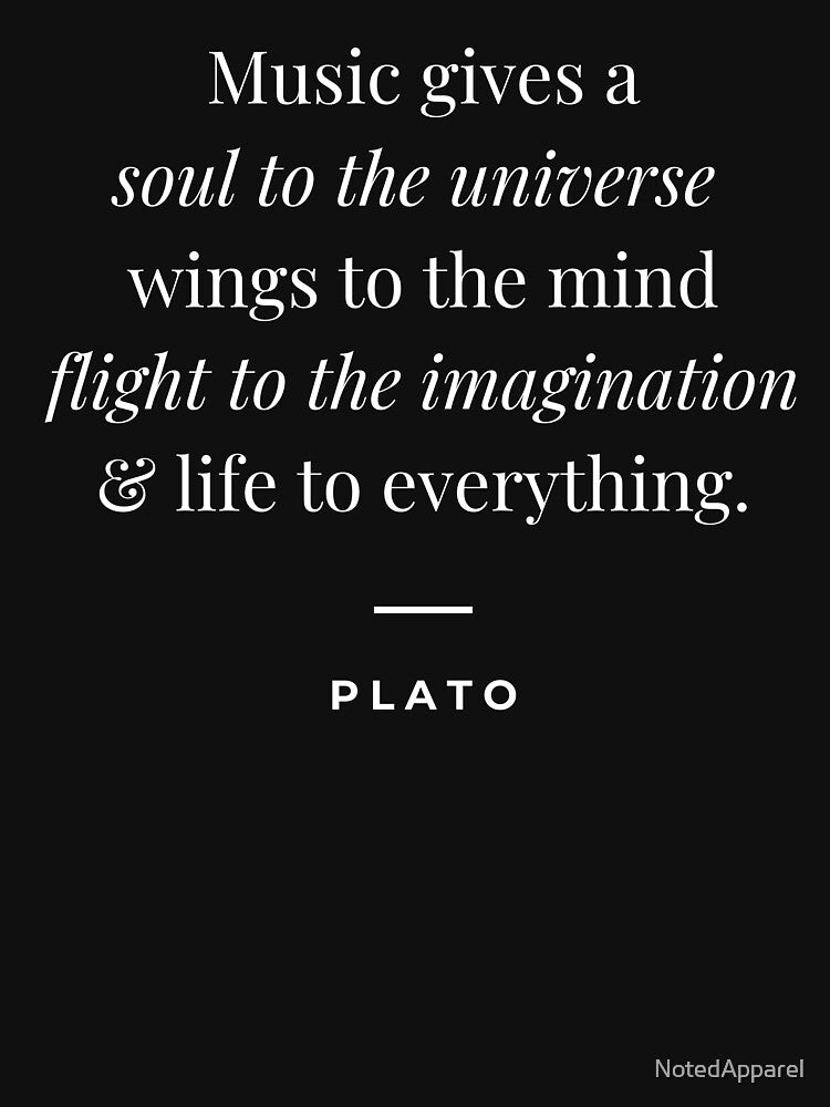 Music Gives a Soul to the Universe by NotedApparel T-Shirts, Hoodie, Sweatshirt | BlankRebels.com (Image 3)
