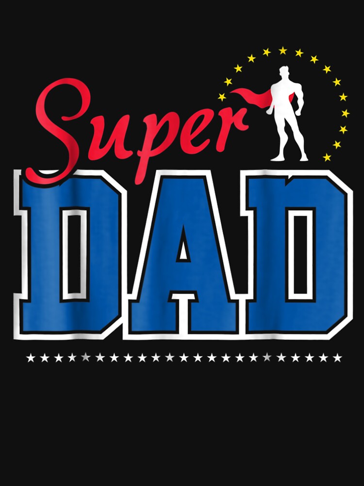 Fathers Day -  Superhero Super Dad Gift by henryjunmille