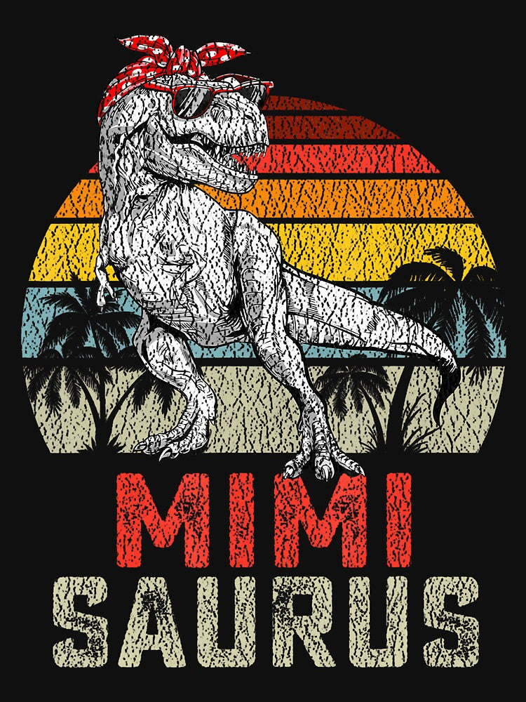 Mimisaurus T Rex Dinosaur Mimi Saurus Family Matching by TysonLangosh T-Shirts, Hoodie, Sweatshirt (Image 3)