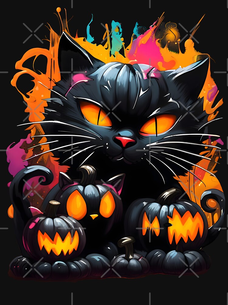 Miaowlloween by HofTao T-Shirts, Hoodie, Sweatshirt | BlankRebels.com (Image 3)