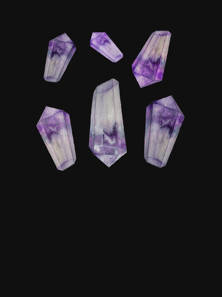 Watercolor Amethyst crystals by MotherOfBears T-Shirts, Hoodie, Sweatshirt | BlankRebels.com (Image 3)
