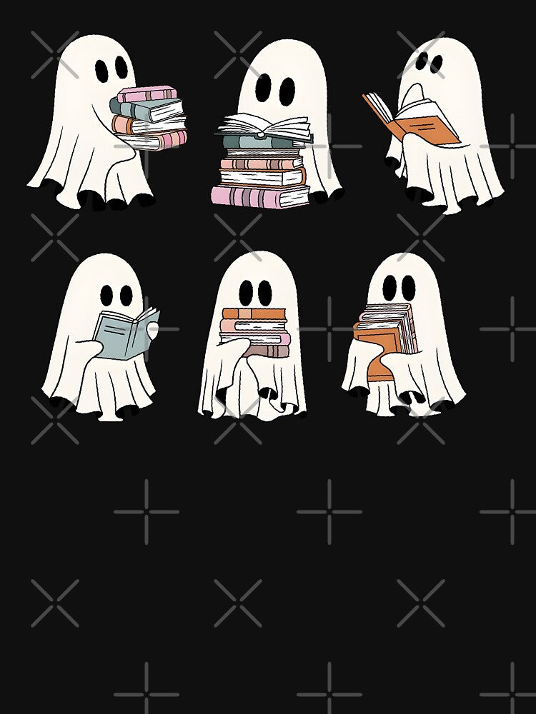 Ghost Reading Books Sweater, Bookish Halloween Sweatshirt, Halloween Teacher Gift, Librarian Halloween Hoodie,... (Image 3)