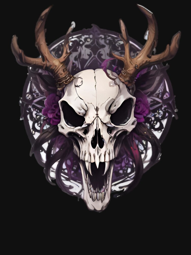 Gothic Deer Skull by Mr-Feniks-55 T-Shirts, Hoodie, Sweatshirt | BlankRebels.com (Image 3)