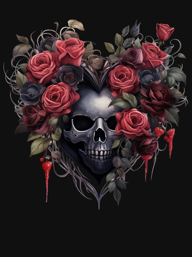 Eternal Love, Skull and Roses by Celestial Charm Co T-Shirts, Hoodie, Sweatshirt | BlankRebels.com (Image 3)