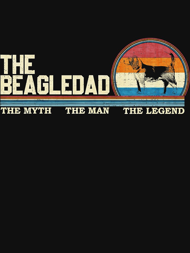 Vintage Retro The Beagle Dog Dad Funny by annhienn488 T-Shirts, Hoodie, Sweatshirt | BlankRebels.com (Image 3)