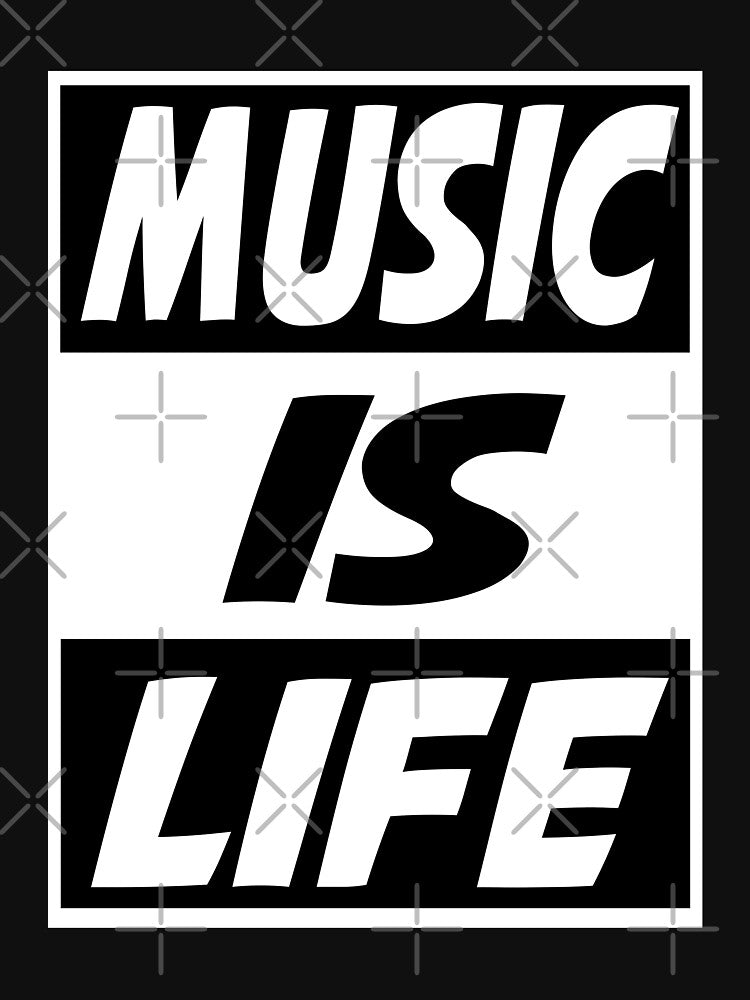 Music is life text by Fashimation20 T-Shirts, Hoodie, Sweatshirt | BlankRebels.com (Image 3)