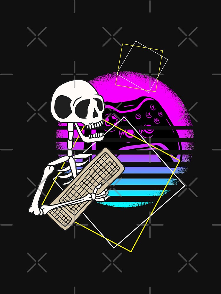 Gaming Skeleton Gamer Slave by titanosdesign