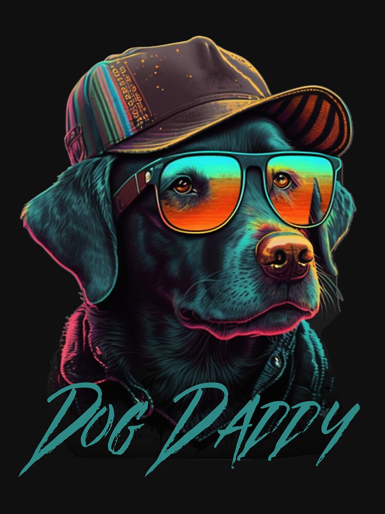 dog daddy black dog vintage eighties style dog retro by M&D ⭐⭐⭐⭐⭐ T-Shirts, Hoodie, Sweatshirt | BlankRebels.com (Image 3)