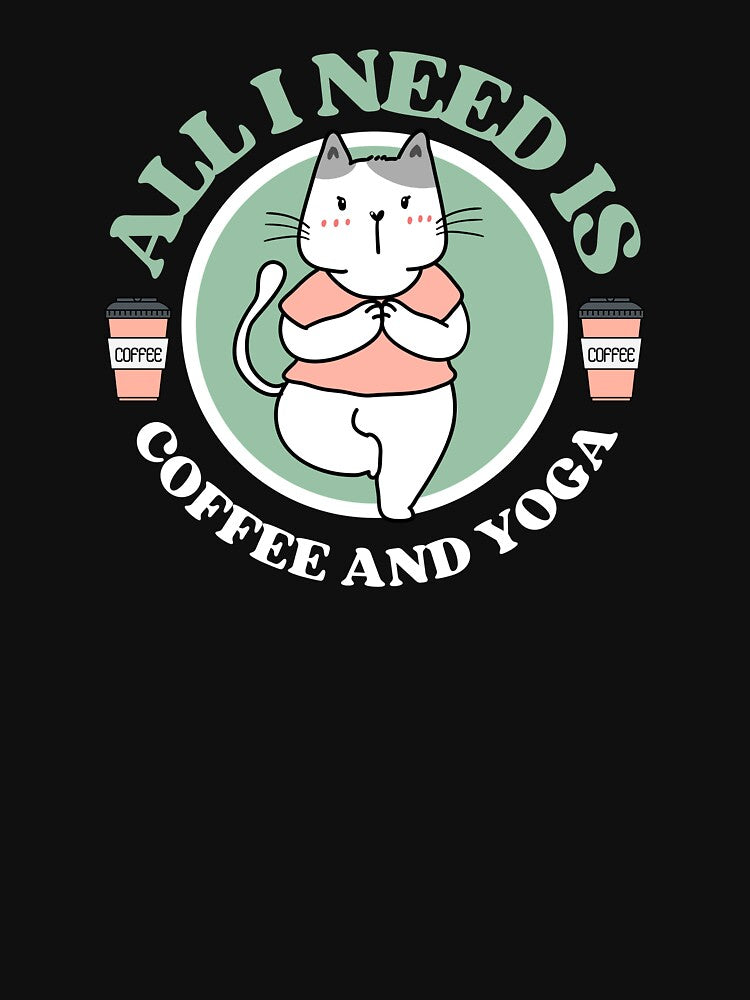 All I need is coffee and yoga funny yoga cat by reka88 T-Shirts, Hoodie, Sweatshirt | BlankRebels.com (Image 3)