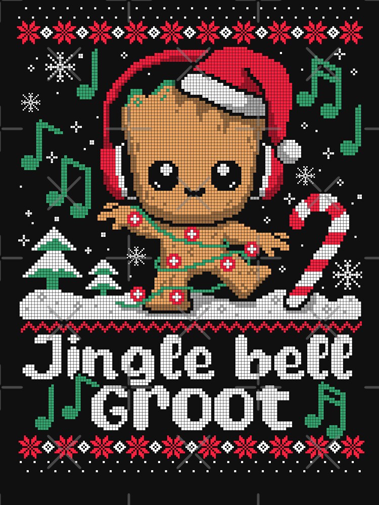 Jingle bell Groot ugly christmas sweater by NemiMakeit T-Shirts, Hoodie, Sweatshirt | BlankRebels.com (Image 3)
