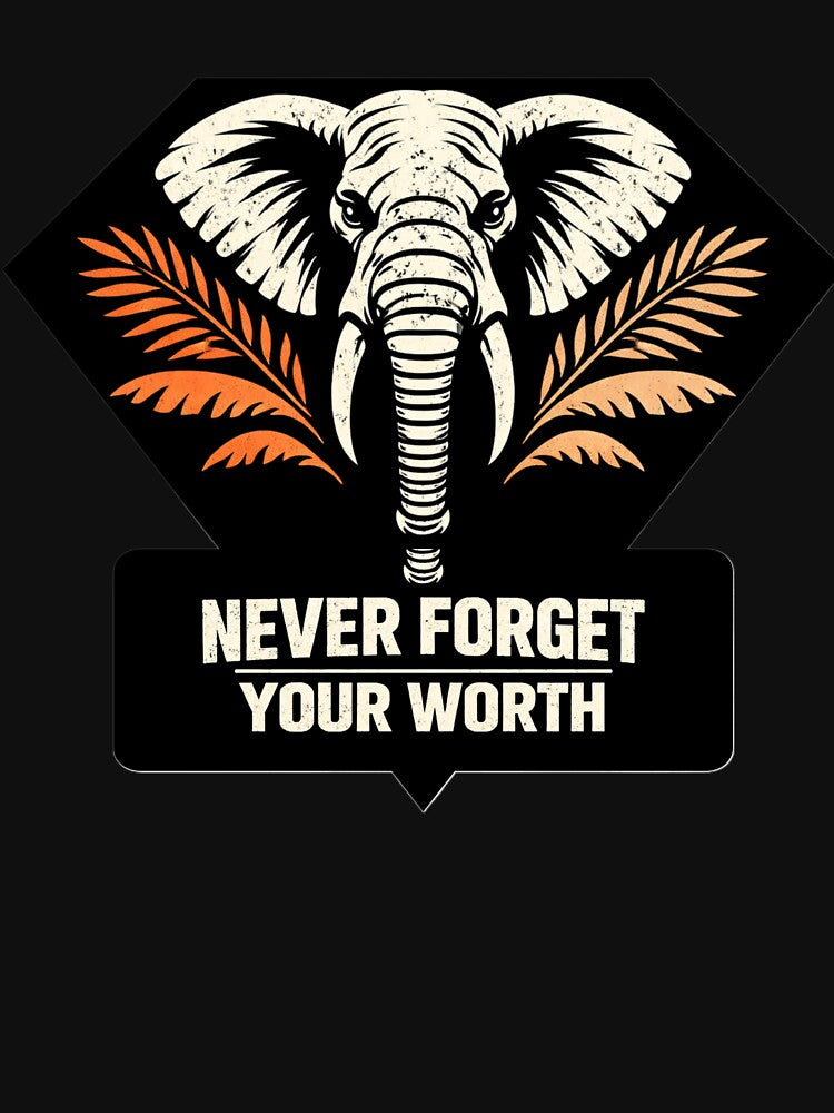 African Elephant Streetwear Art  Worth & Inner Strength  Graphic by SavannaStrikes T-Shirts, Hoodie, Sweatshirt (Image 3)