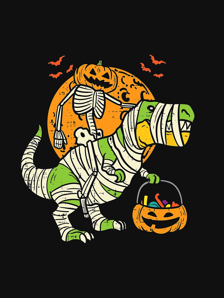 Halloween Funny Dinosaur by Landesign T-Shirts, Hoodie, Sweatshirt | BlankRebels.com (Image 3)