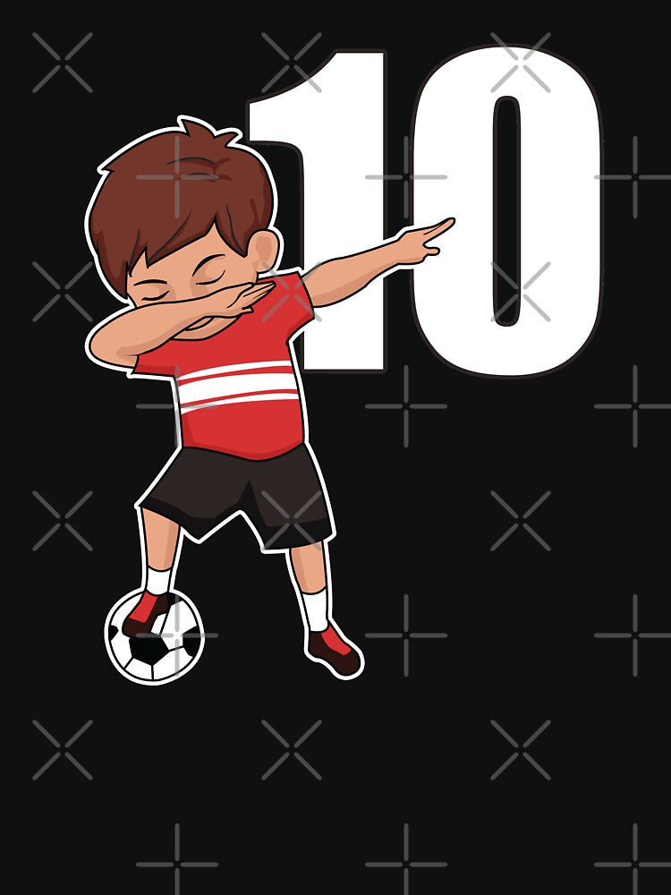 Awesome Soccer Player Number 10 Soccer Athlete Athletic Sports Team by VollLaser