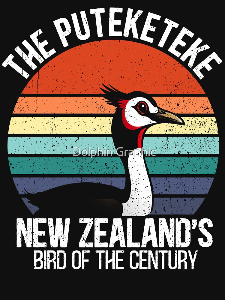 Puteketeke New Zealand's Bird by Dolphin Graphic