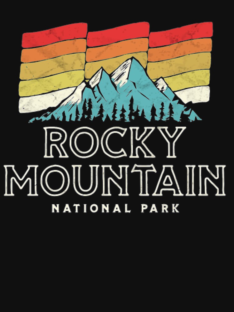 Retro Rocky Mountain National Park Mountains Shirt by Clavitaps Hoodie, Sweatshirt | BlankRebels.com (Image 3)