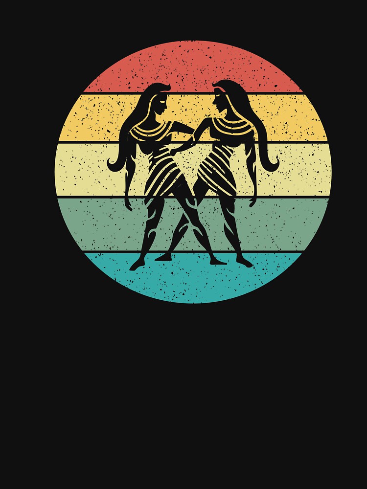 Gemini Zodiac Sign Retro Vintage by Salvadax T-Shirts, Hoodie, Sweatshirt | BlankRebels.com (Image 3)