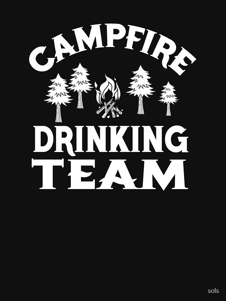 Campfire Drinking Team, Campfire Camping Gift- Funny Camping Shirt ,Camping Tees, Camp T shirt, Camping Shirt... (Image 3)