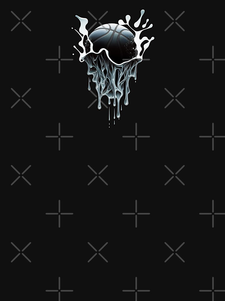 Dripping Basketball - Unique Artwork for Basketball Fans by Shegohi T-Shirts, Hoodie, Sweatshirt | BlankRebels.com (Image 3)