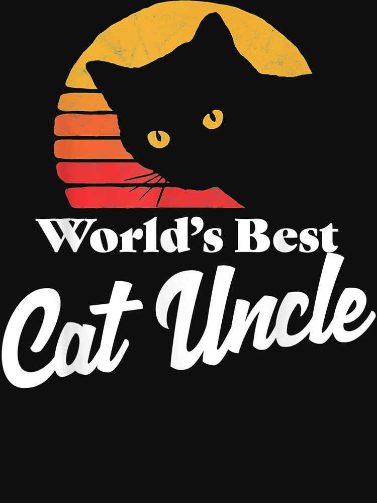 Cat Uncle Vintage Eighties Style Funny Retro by MariArtistry T-Shirts, Hoodie, Sweatshirt | BlankRebels.com (Image 3)