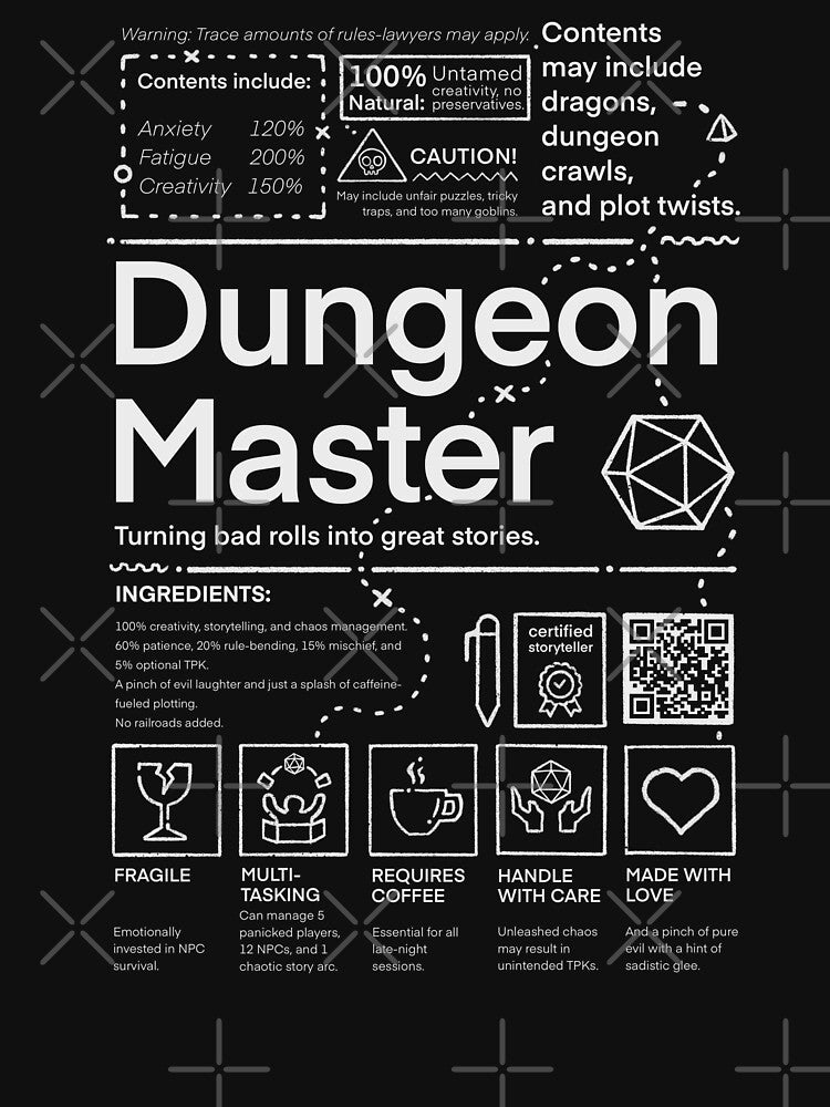 Dungeon Master: Handle with Care | DM Survival Kit by keyvei T-Shirts, Hoodie, Sweatshirt | BlankRebels.com (Image 3)