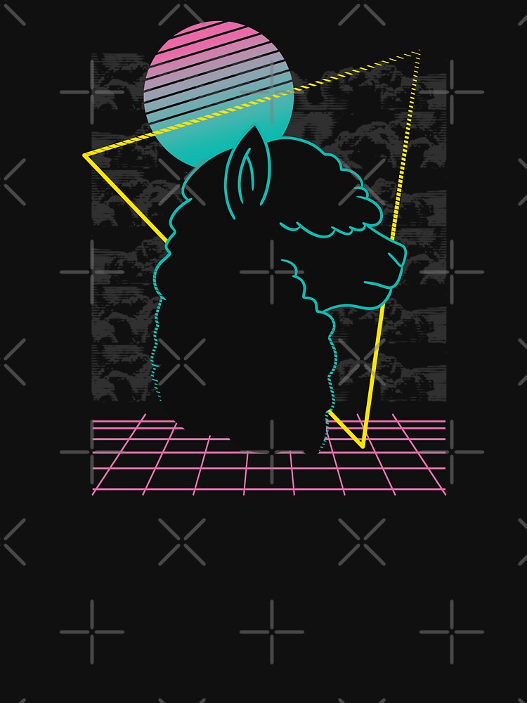 Vaporwave Alpaca | lama by DerSenat T-Shirts, Hoodie, Sweatshirt | BlankRebels.com (Image 3)