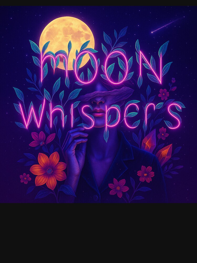 Moon Whispers – Mystical Lunar Dreamer Art by AATGShop T-Shirts, Hoodie, Sweatshirt | BlankRebels.com (Image 3)