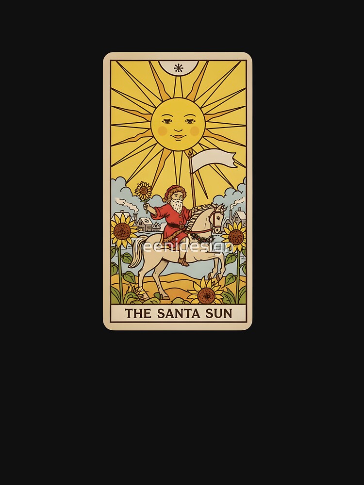 Tarot The Sun Card Vintage Illustration by Teenidesign T-Shirts, Hoodie, Sweatshirt | BlankRebels.com (Image 3)