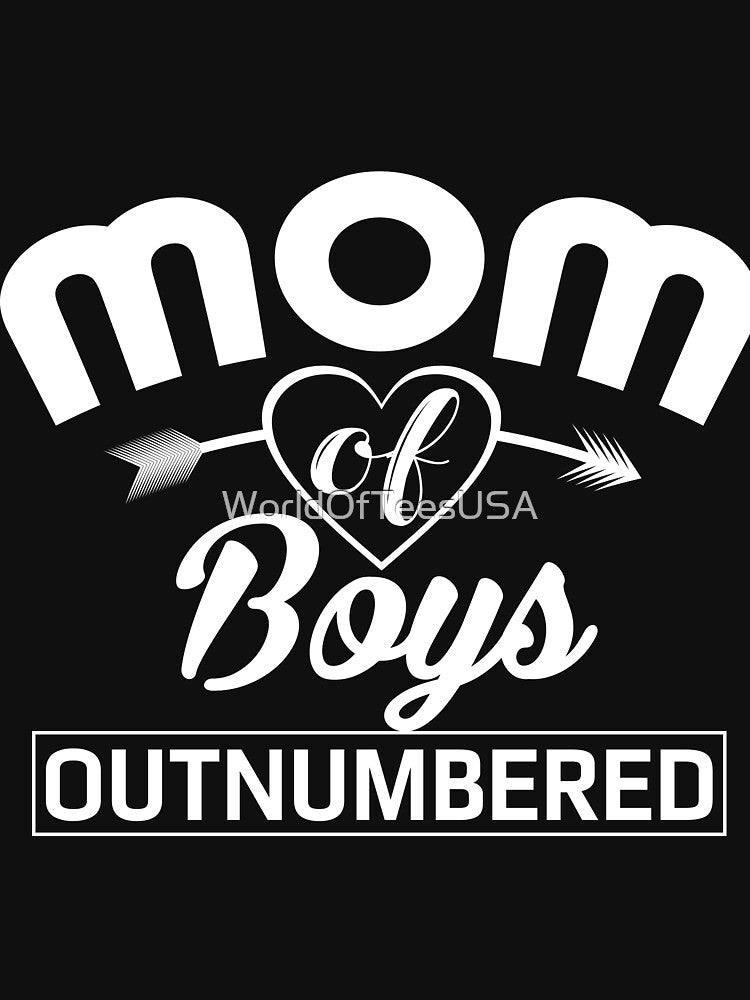 Mom of Boys outnumbered by WorldOfTeesUSA T-Shirts, Hoodie, Sweatshirt | BlankRebels.com (Image 3)