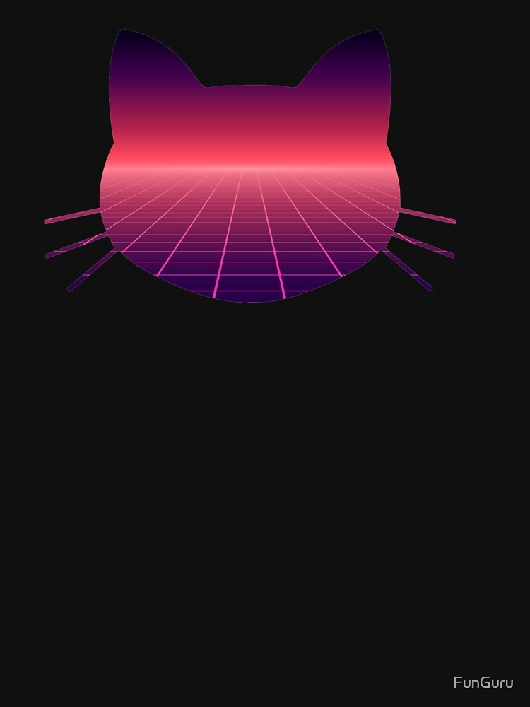 The Vaporwave Cat Chill by FunGuru T-Shirts, Hoodie, Sweatshirt | BlankRebels.com (Image 3)